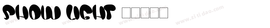 SHOW Light字体转换